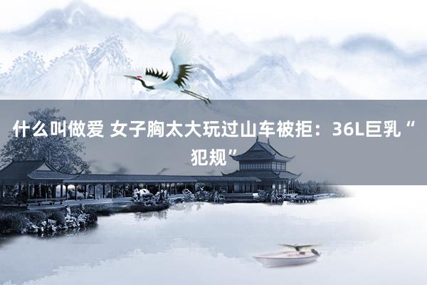 什么叫做爱 女子胸太大玩过山车被拒：36L巨乳“犯规”