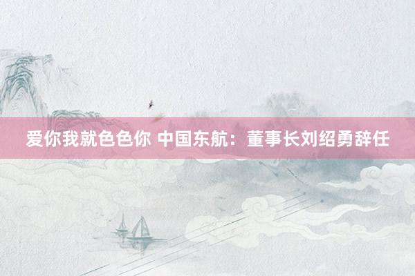 爱你我就色色你 中国东航：董事长刘绍勇辞任
